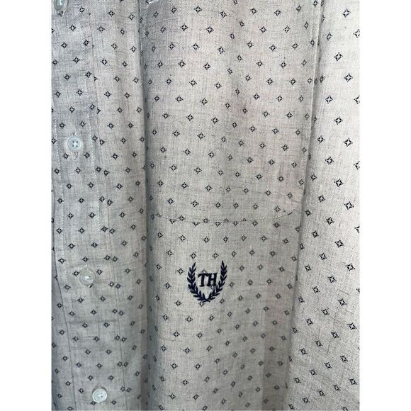 Tommy Hilfiger linen blend button down shirt - Picture 4 of 5